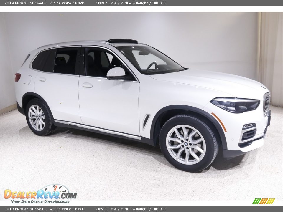 2019 BMW X5 xDrive40i Alpine White / Black Photo #1