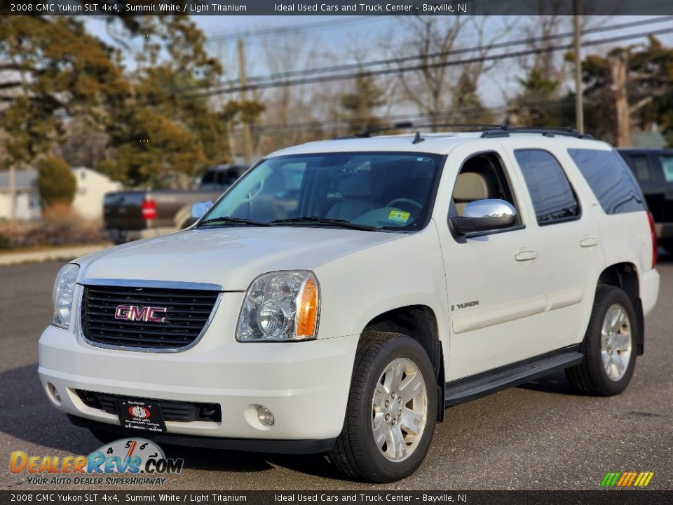 2008 GMC Yukon SLT 4x4 Summit White / Light Titanium Photo #1