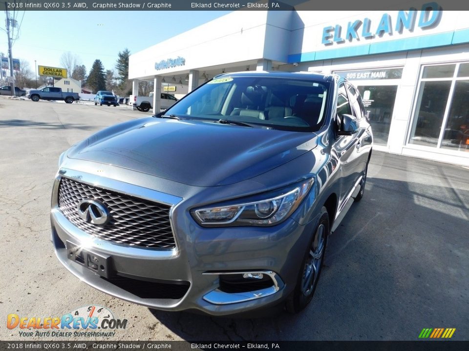 2018 Infiniti QX60 3.5 AWD Graphite Shadow / Graphite Photo #2