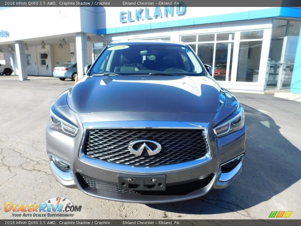 2018 Infiniti QX60 3.5 AWD Graphite Shadow / Graphite Photo #3