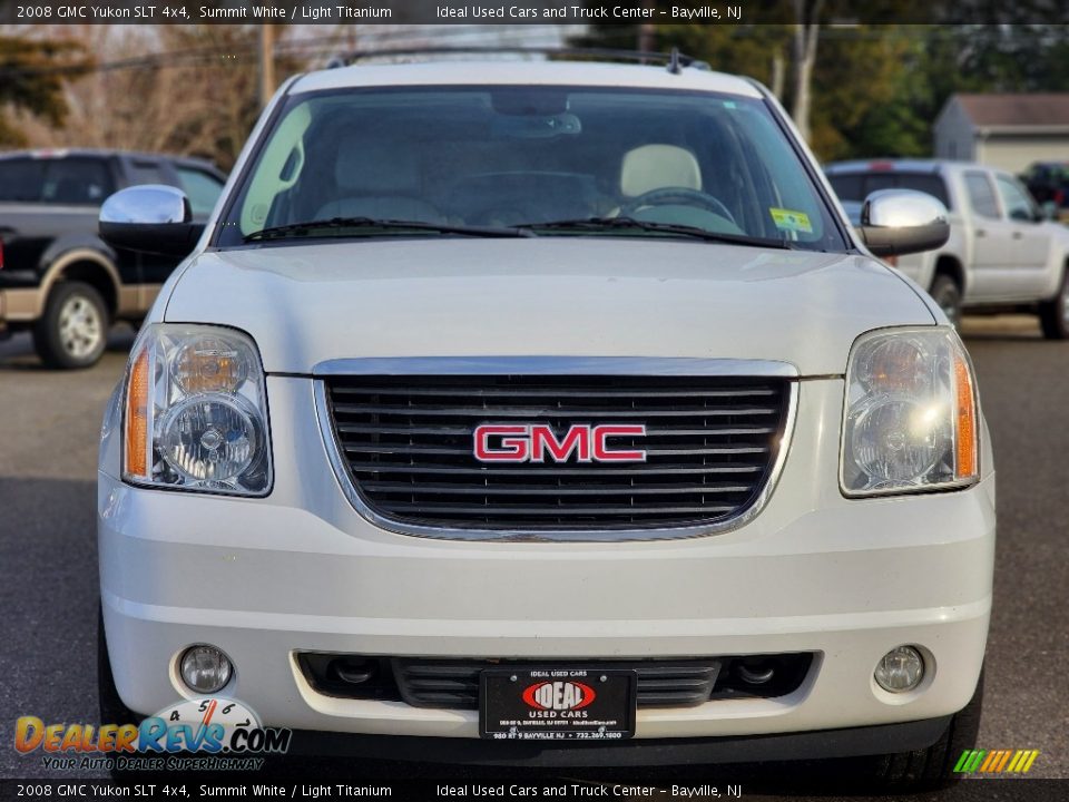 2008 GMC Yukon SLT 4x4 Summit White / Light Titanium Photo #3