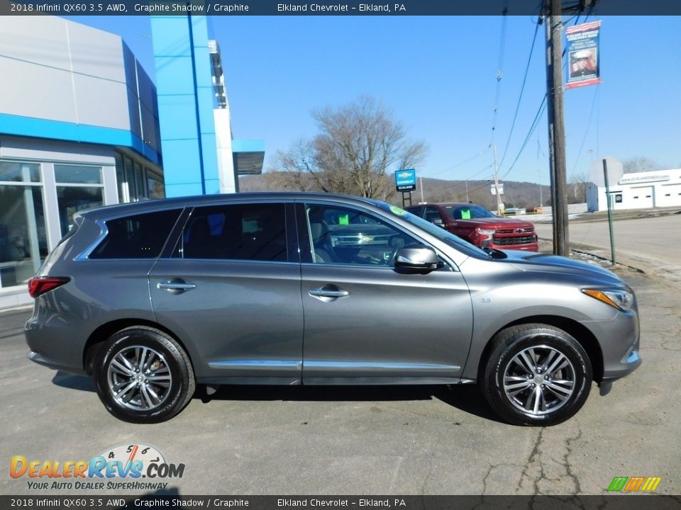 2018 Infiniti QX60 3.5 AWD Graphite Shadow / Graphite Photo #7