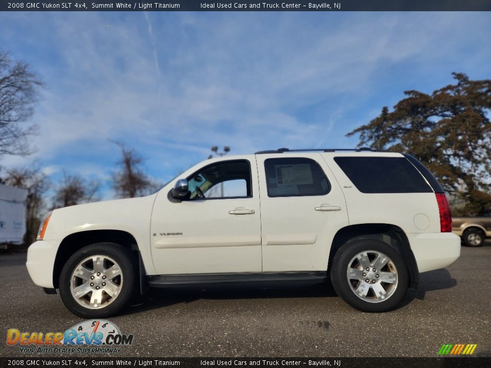 2008 GMC Yukon SLT 4x4 Summit White / Light Titanium Photo #7