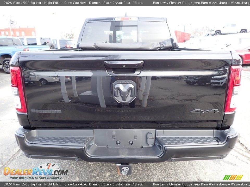 2020 Ram 1500 Big Horn Night Edition Crew Cab 4x4 Diamond Black Crystal Pearl / Black Photo #4