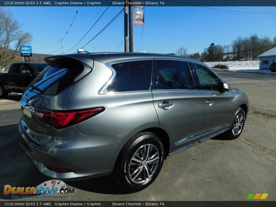 2018 Infiniti QX60 3.5 AWD Graphite Shadow / Graphite Photo #8