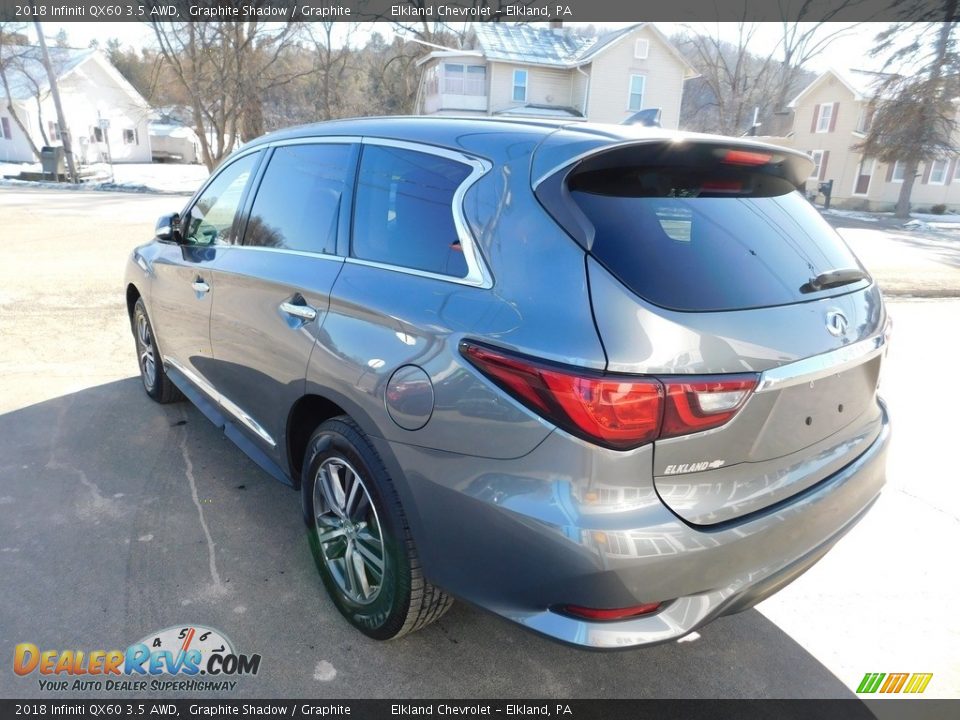 2018 Infiniti QX60 3.5 AWD Graphite Shadow / Graphite Photo #11