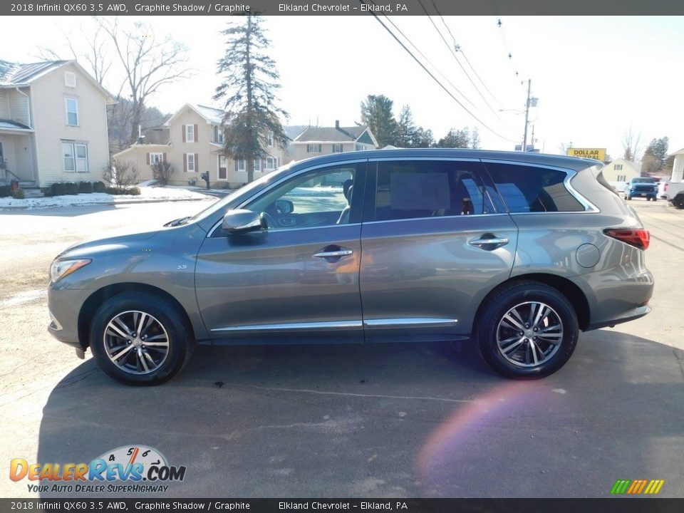 2018 Infiniti QX60 3.5 AWD Graphite Shadow / Graphite Photo #12