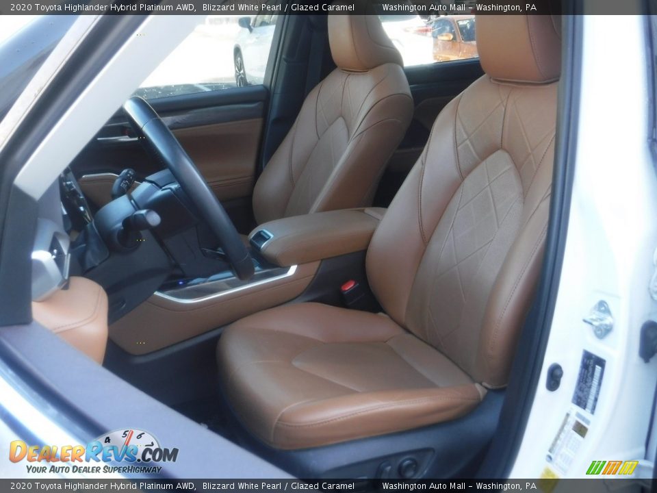 Front Seat of 2020 Toyota Highlander Hybrid Platinum AWD Photo #14