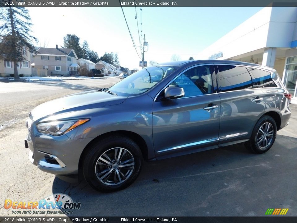 2018 Infiniti QX60 3.5 AWD Graphite Shadow / Graphite Photo #13