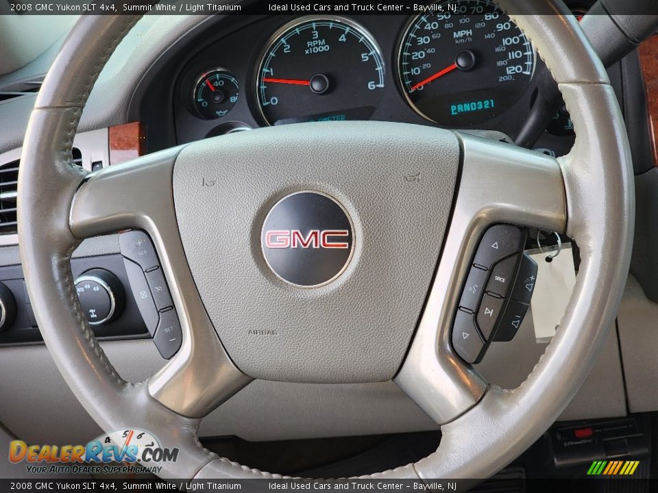 2008 GMC Yukon SLT 4x4 Summit White / Light Titanium Photo #18