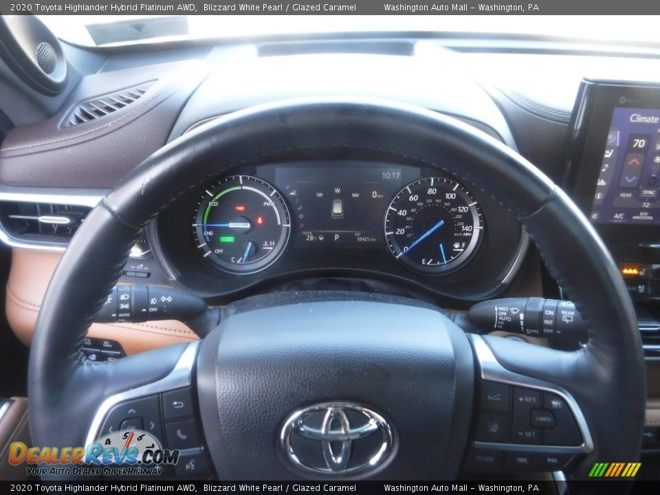 2020 Toyota Highlander Hybrid Platinum AWD Gauges Photo #26