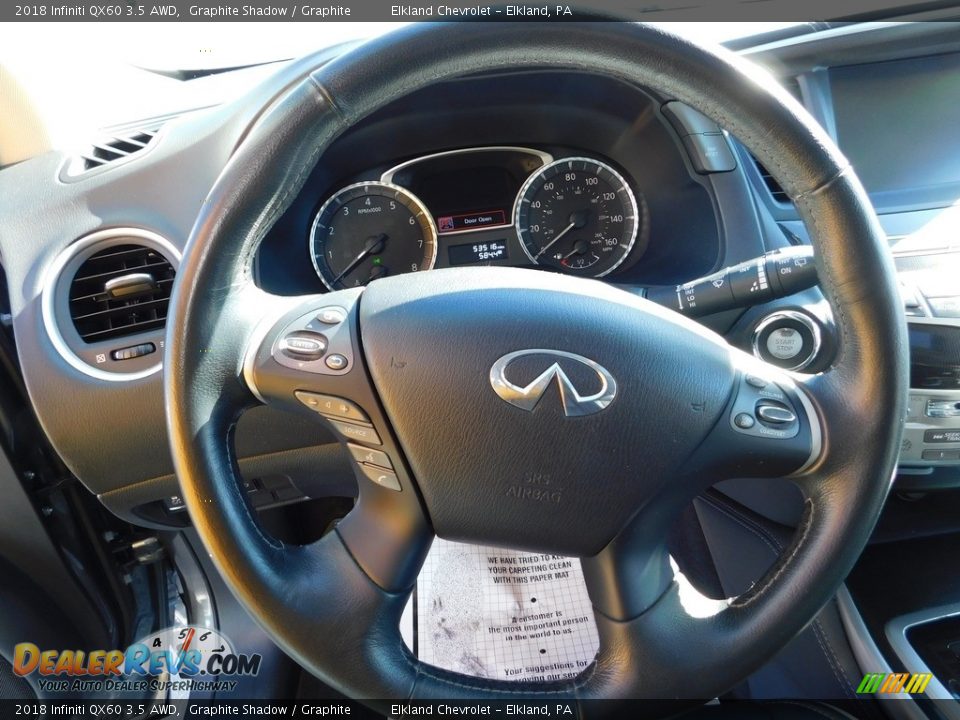 2018 Infiniti QX60 3.5 AWD Steering Wheel Photo #23