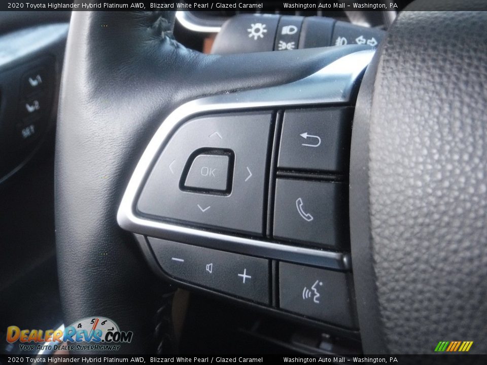 2020 Toyota Highlander Hybrid Platinum AWD Steering Wheel Photo #27