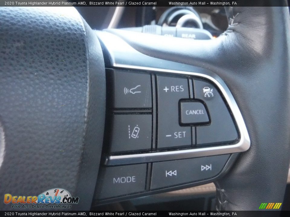 2020 Toyota Highlander Hybrid Platinum AWD Steering Wheel Photo #28
