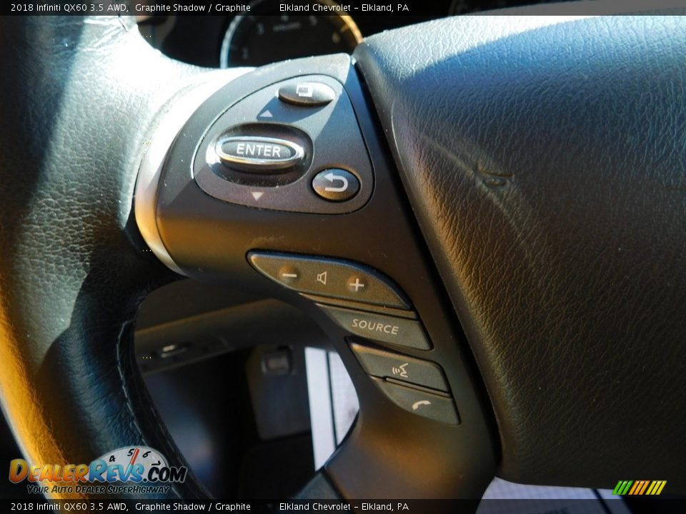 2018 Infiniti QX60 3.5 AWD Steering Wheel Photo #25