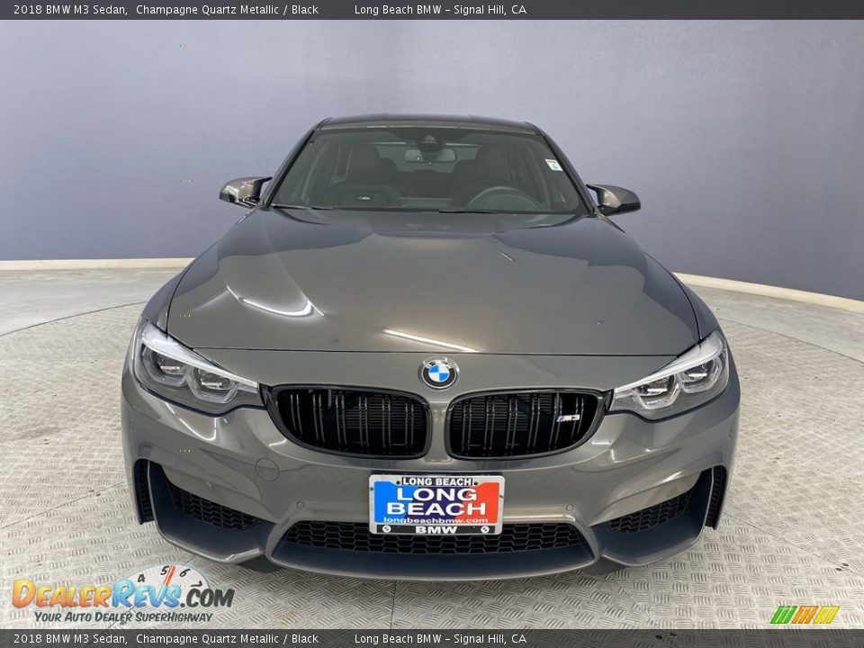 2018 BMW M3 Sedan Champagne Quartz Metallic / Black Photo #2