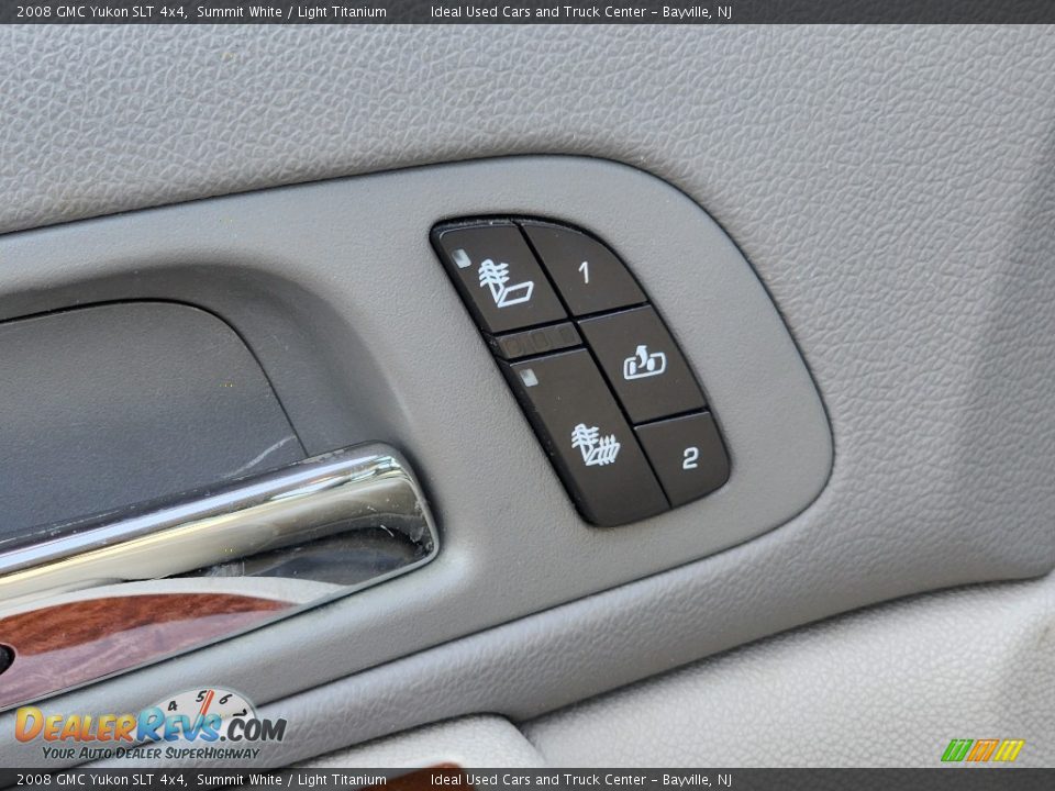 2008 GMC Yukon SLT 4x4 Summit White / Light Titanium Photo #31