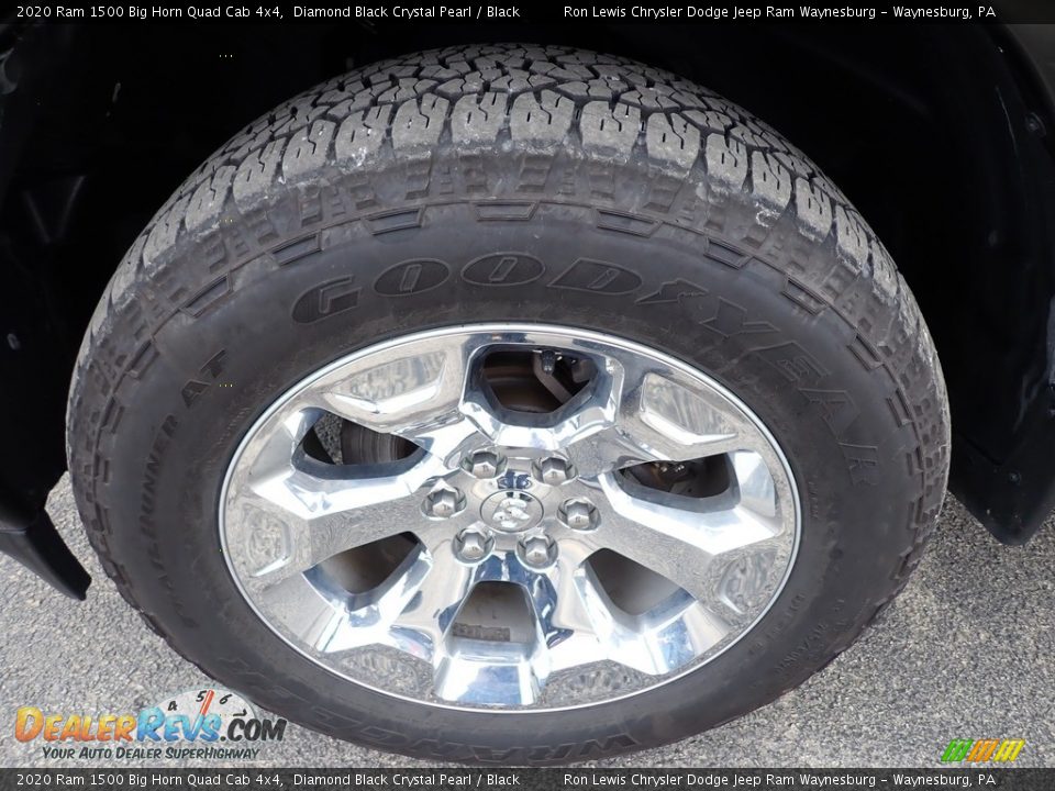 2020 Ram 1500 Big Horn Quad Cab 4x4 Diamond Black Crystal Pearl / Black Photo #10