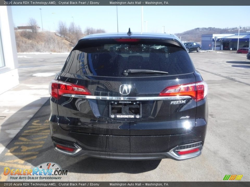 2016 Acura RDX Technology AWD Crystal Black Pearl / Ebony Photo #7