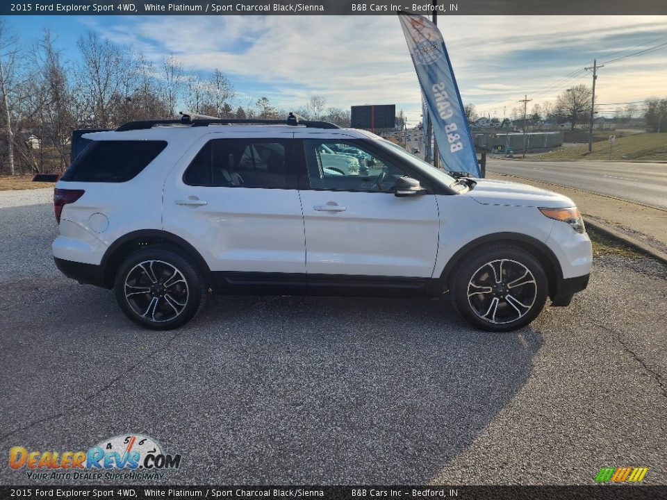 2015 Ford Explorer Sport 4WD White Platinum / Sport Charcoal Black/Sienna Photo #1