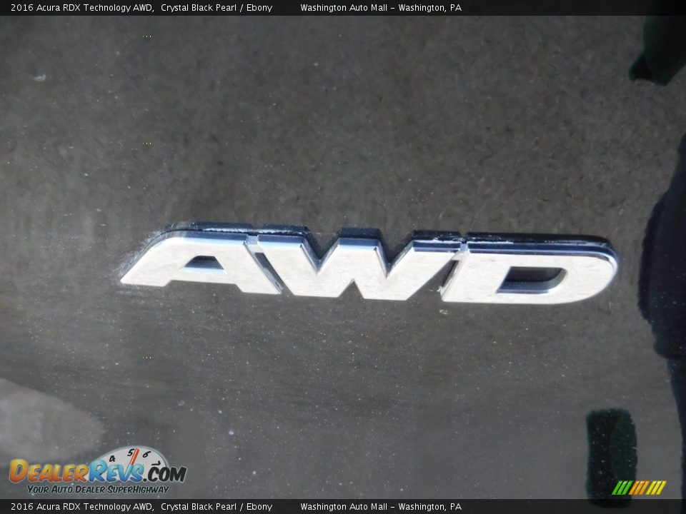2016 Acura RDX Technology AWD Crystal Black Pearl / Ebony Photo #9