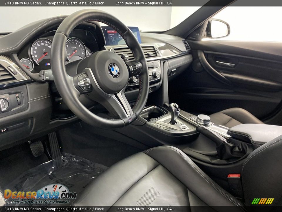 Black Interior - 2018 BMW M3 Sedan Photo #15