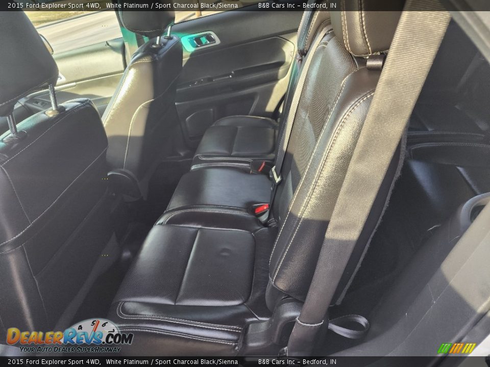 2015 Ford Explorer Sport 4WD White Platinum / Sport Charcoal Black/Sienna Photo #16