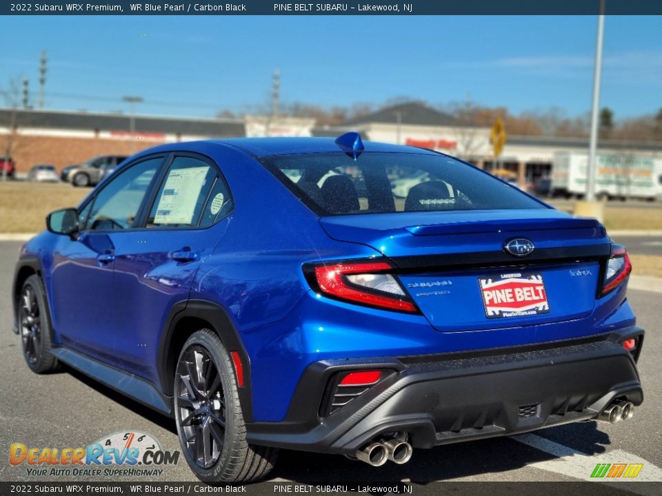 2022 Subaru WRX Premium WR Blue Pearl / Carbon Black Photo #4