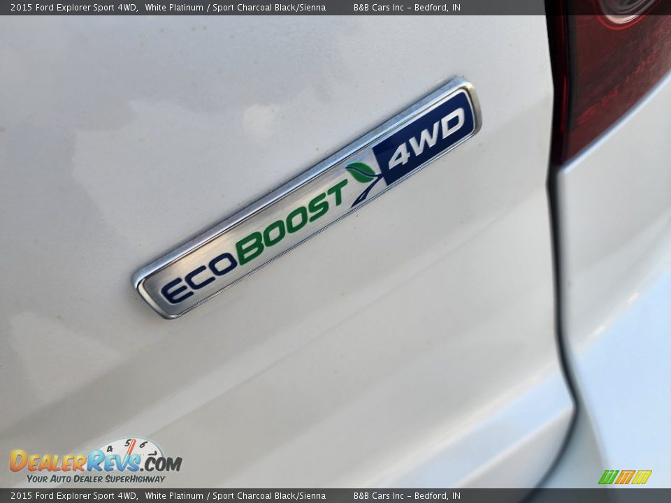 2015 Ford Explorer Sport 4WD White Platinum / Sport Charcoal Black/Sienna Photo #18