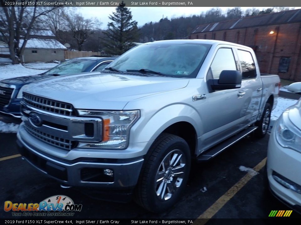 2019 Ford F150 XLT SuperCrew 4x4 Ingot Silver / Earth Gray Photo #1