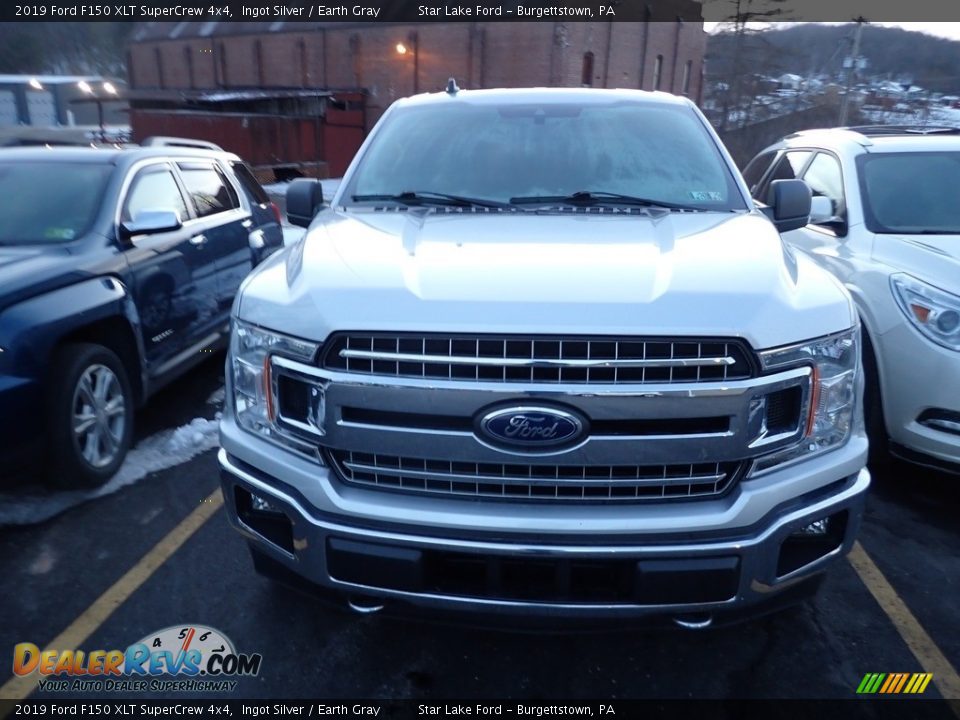 2019 Ford F150 XLT SuperCrew 4x4 Ingot Silver / Earth Gray Photo #2