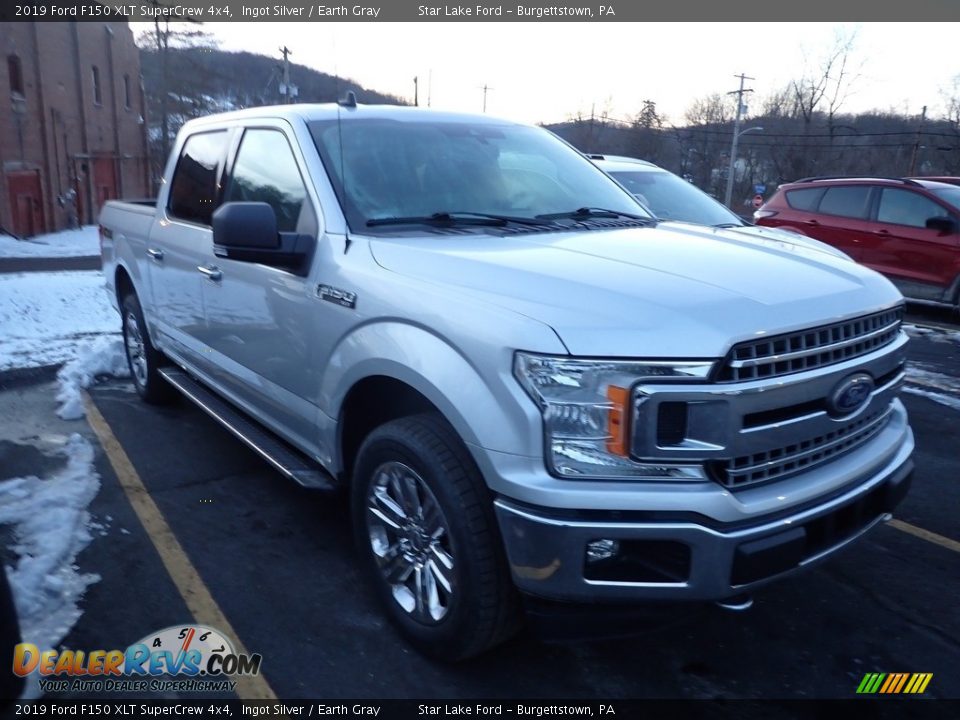 2019 Ford F150 XLT SuperCrew 4x4 Ingot Silver / Earth Gray Photo #3