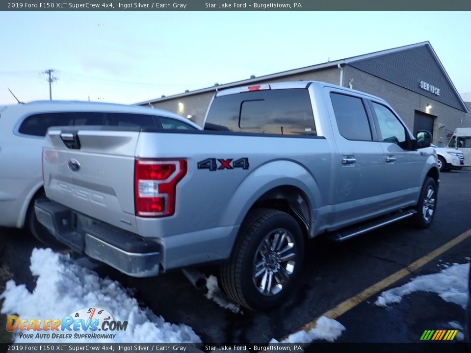 2019 Ford F150 XLT SuperCrew 4x4 Ingot Silver / Earth Gray Photo #4