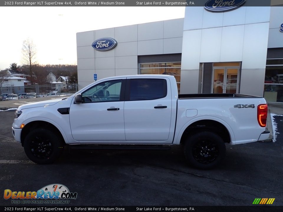 Oxford White 2023 Ford Ranger XLT SuperCrew 4x4 Photo #2