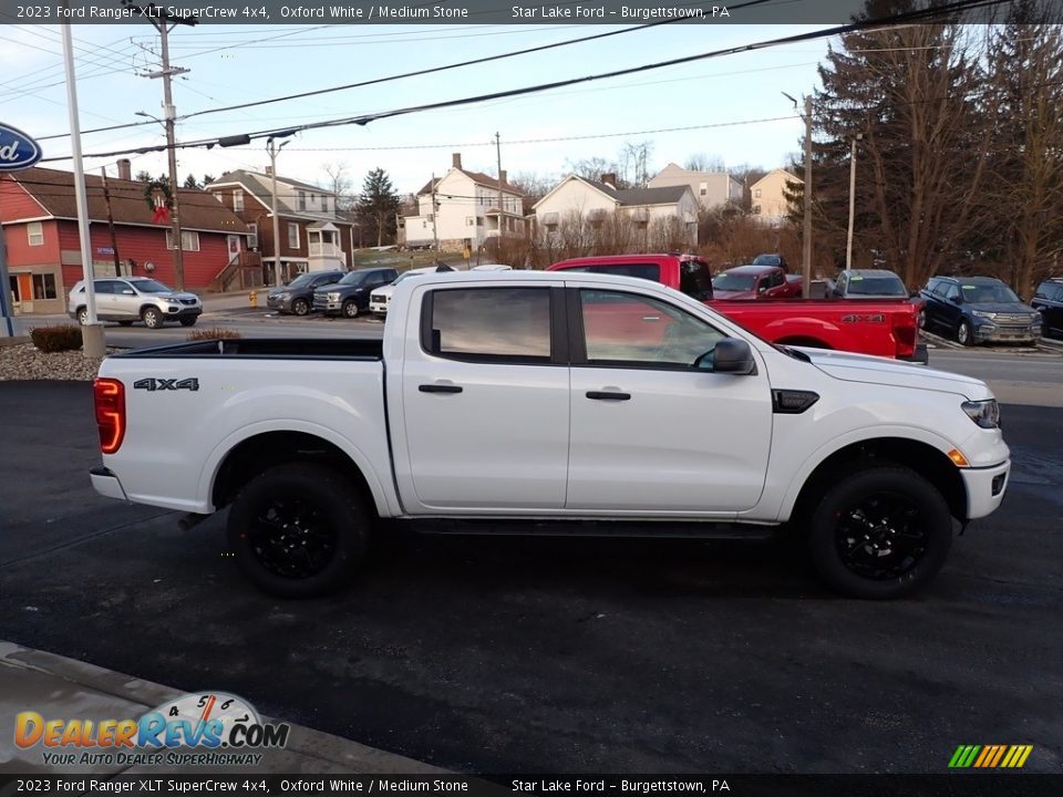 2023 Ford Ranger XLT SuperCrew 4x4 Oxford White / Medium Stone Photo #6