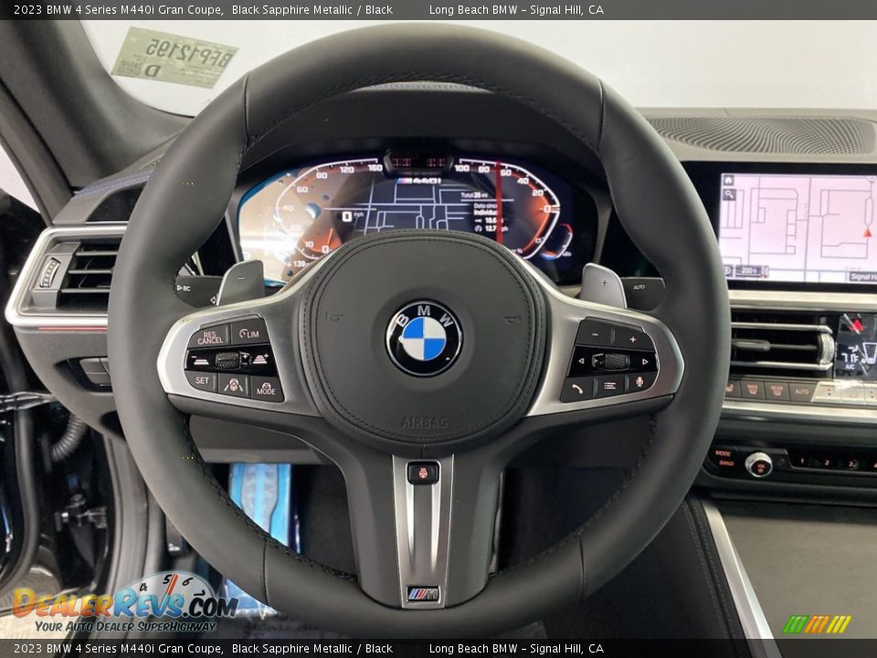 2023 BMW 4 Series M440i Gran Coupe Black Sapphire Metallic / Black Photo #14