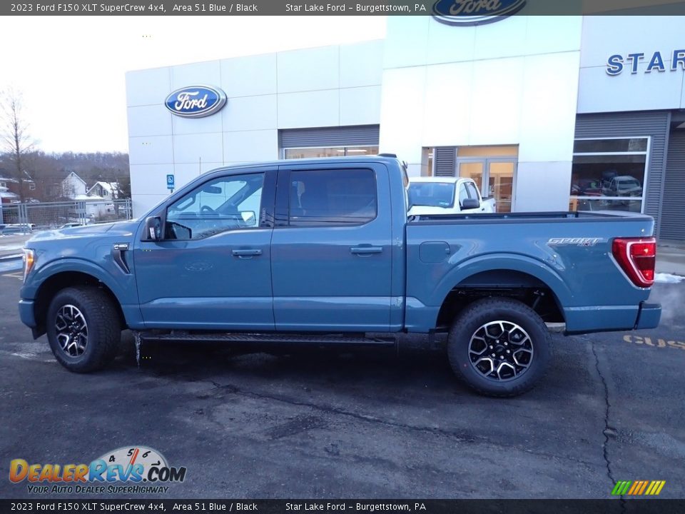 Area 51 Blue 2023 Ford F150 XLT SuperCrew 4x4 Photo #2