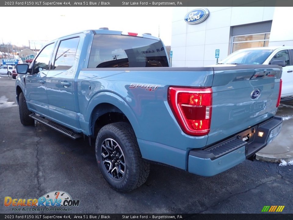 2023 Ford F150 XLT SuperCrew 4x4 Area 51 Blue / Black Photo #3