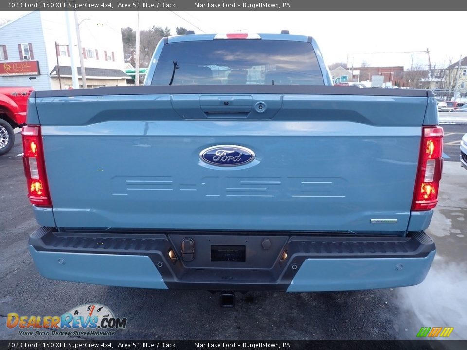 2023 Ford F150 XLT SuperCrew 4x4 Area 51 Blue / Black Photo #4