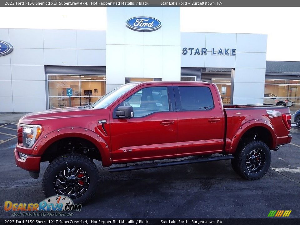 2023 Ford F150 Sherrod XLT SuperCrew 4x4 Hot Pepper Red Metallic / Black Photo #1