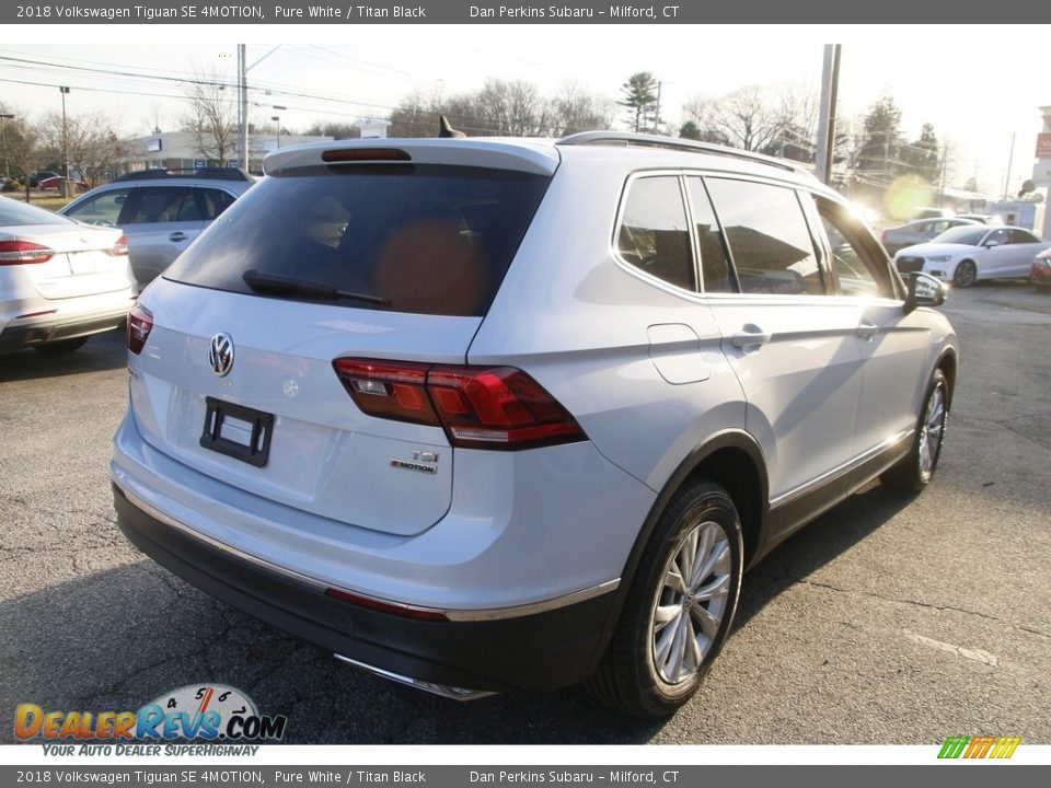 2018 Volkswagen Tiguan SE 4MOTION Pure White / Titan Black Photo #5