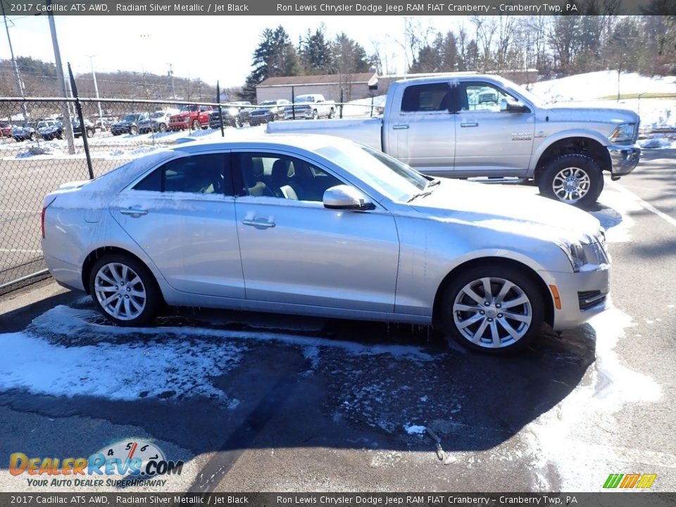 2017 Cadillac ATS AWD Radiant Silver Metallic / Jet Black Photo #4