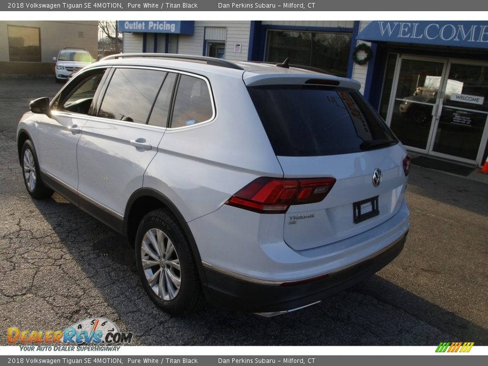 2018 Volkswagen Tiguan SE 4MOTION Pure White / Titan Black Photo #7