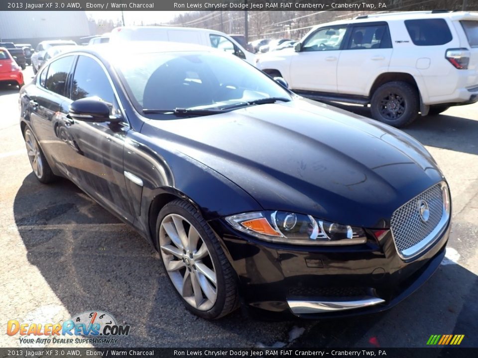 2013 Jaguar XF 3.0 AWD Ebony / Warm Charcoal Photo #3