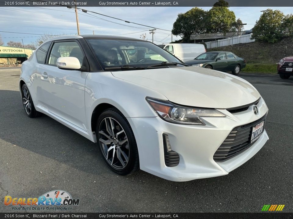 2016 Scion tC Blizzard Pearl / Dark Charcoal Photo #1