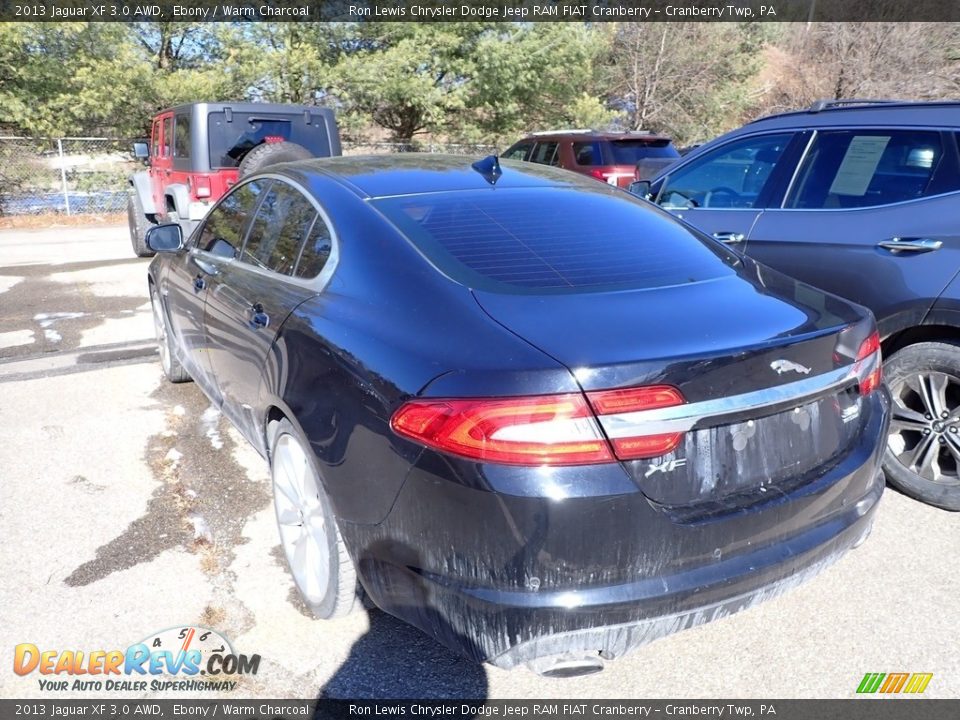 2013 Jaguar XF 3.0 AWD Ebony / Warm Charcoal Photo #4