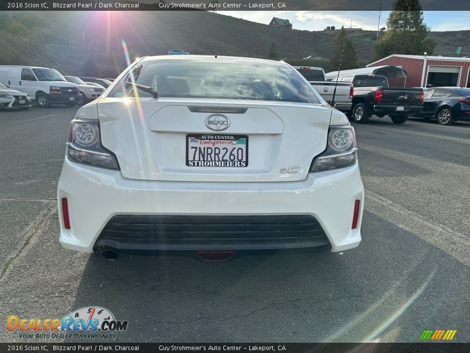 2016 Scion tC Blizzard Pearl / Dark Charcoal Photo #5