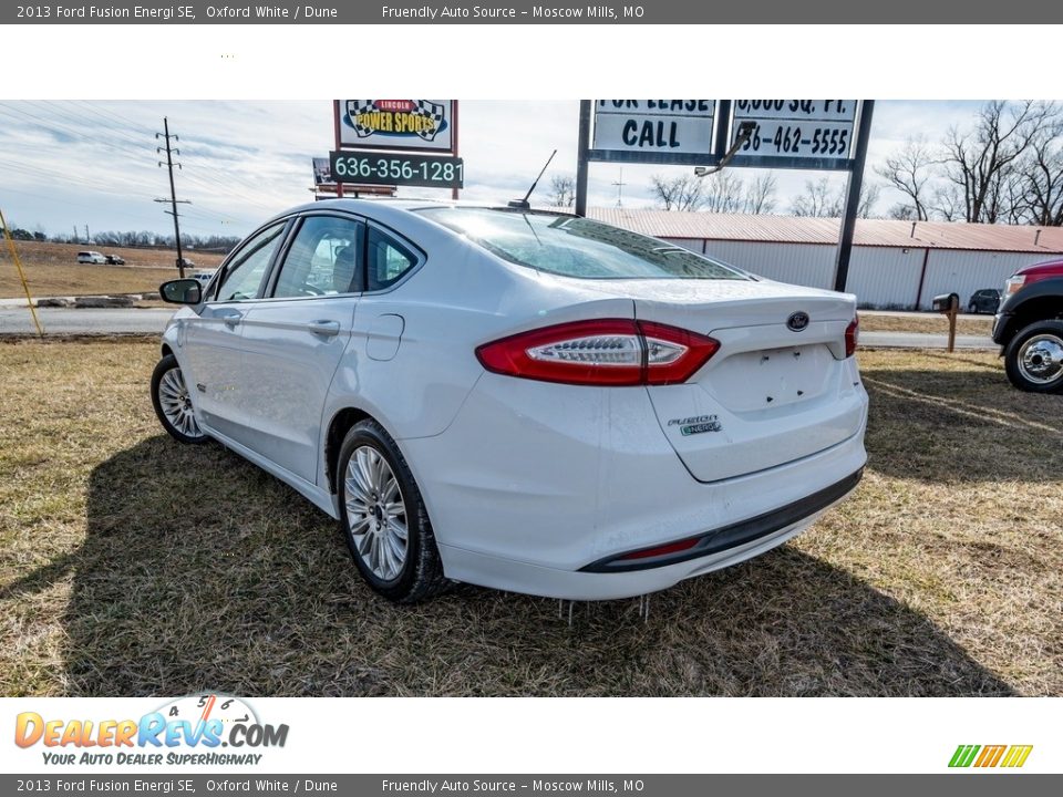 2013 Ford Fusion Energi SE Oxford White / Dune Photo #6