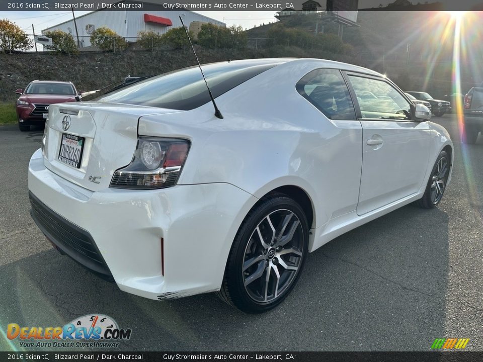 2016 Scion tC Blizzard Pearl / Dark Charcoal Photo #6