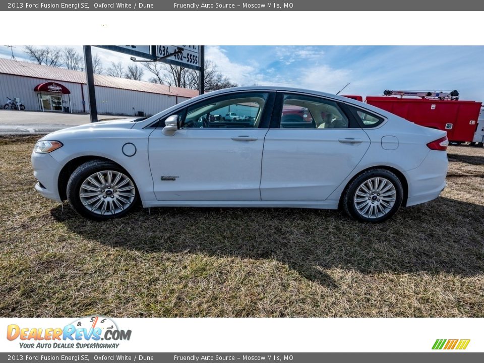 2013 Ford Fusion Energi SE Oxford White / Dune Photo #7